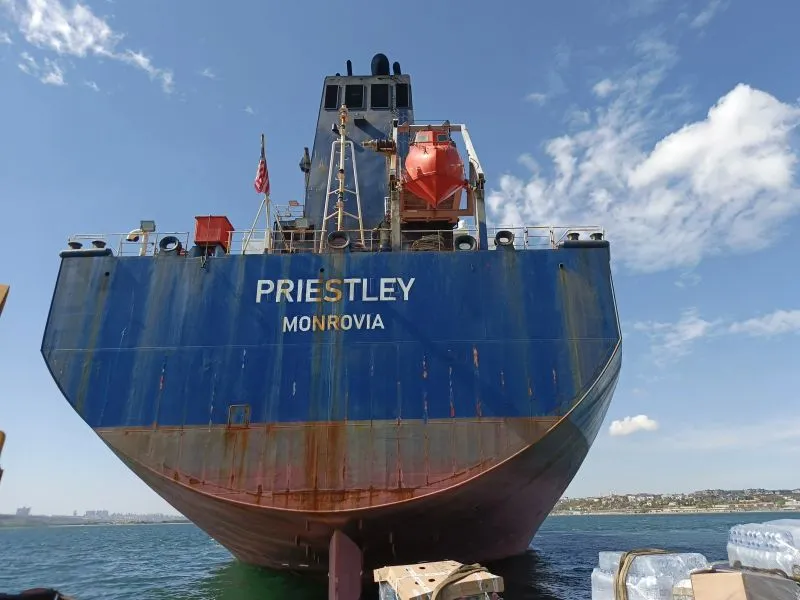 MV Priestley — liman onarım operasyonu